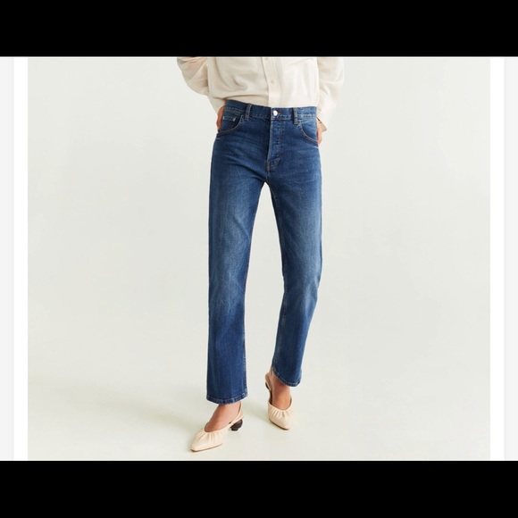 MANGO Mid Waist straight jeans size 34 - Picture 4 of 12